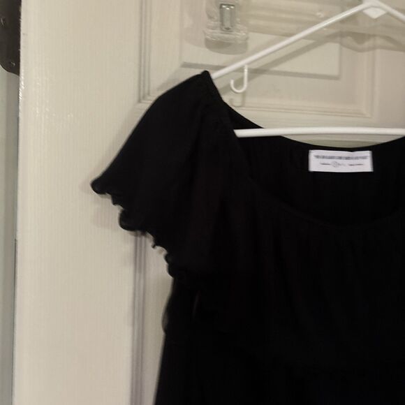You Can Always Come Crash At My Place Off Shoulder Black Blouse Size Small - Picture 4 of 5